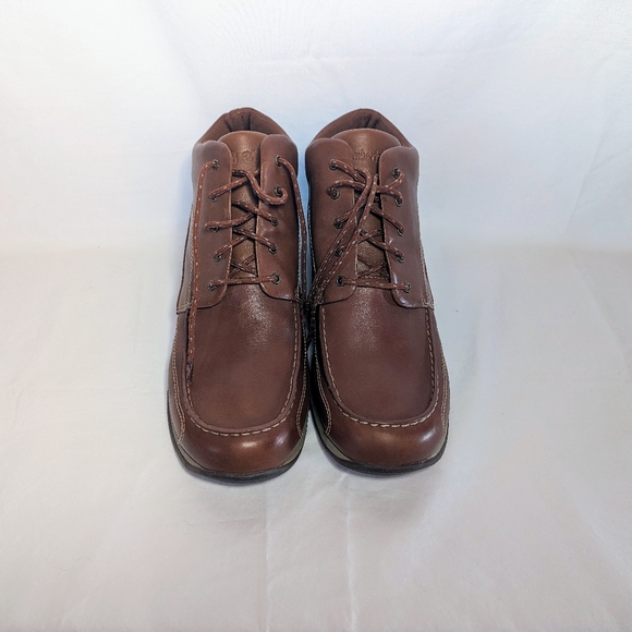 Timberland Smart Casual Shoe Womens Sz 10 M Leather Brown Low Top Boots 76358 - Picture 3 of 9